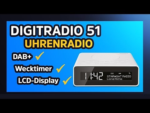 Short Review DIGITRADIO 51 | DAB+/UKW-Uhrenradio mit großem LCD-Display | TechniSat