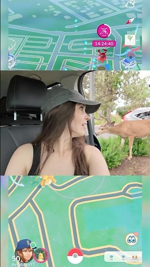 Encountering more than just Pokemon on Comm Day #PokemonGO #Shorts