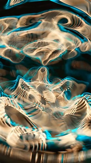 Side VIEW of Cymatics!🔊🌀 Cymatics is most commonly shown from a top down angle, as it is the best way to display the geometric patterns that appear. Capturing from a side angle reveals a completely different world. 14 Hertz〰️ 🌀Cymatics 101 course is LIVE! 👕T-Shirts 🖼️Prints & More 🔗Link in bio! Cymatics: How sound vibrations influence and organize matter. Frequencies cause particles to arrange into structured, often symmetric patterns. It offers a physical model of wave behavior, helping u