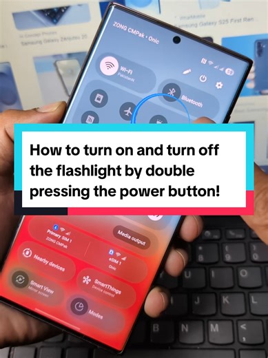 How to Use Your Power Button to Control the Flashlight