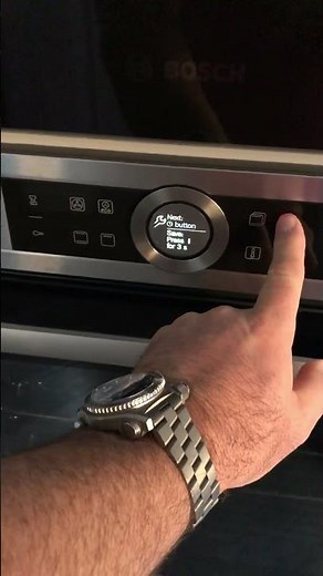 Changing the time on a Bosch series 8 oven