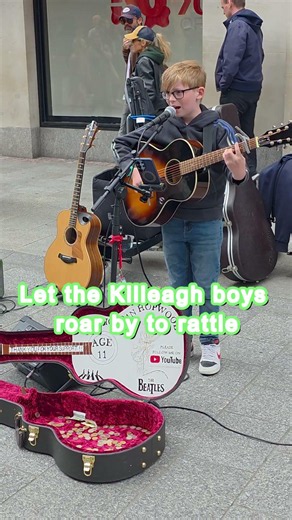 You'll Love This… 11-Year-Old Riordan Hopwood Sings "Killeagh" Grafton Street Busking
