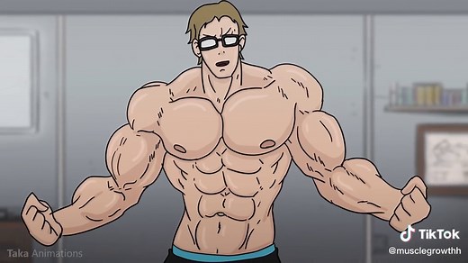Nerd Muscle Growth Animation | Musculo Crescendo