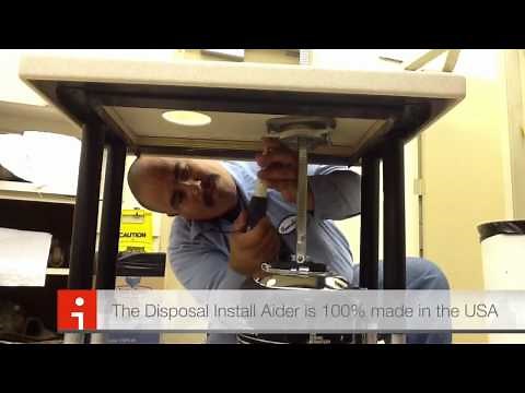 Garbage disposal installation tool. Installs snap ring and lifts garbage disposal for you!