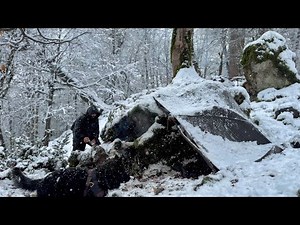 Trapped in a Blizzard Under Rocks: Extreme Winter Survival challenge