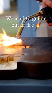 8K views · 66 reactions |  This guitar is literally Hot to Go We took a blowtorch to it while blasting the song, giving it a scorched, one-of-a-kind finish Who’s ready to turn up the heat  #HotToGo #FireGuitar #GeppettosGuild | Gepettos Guild | Facebook