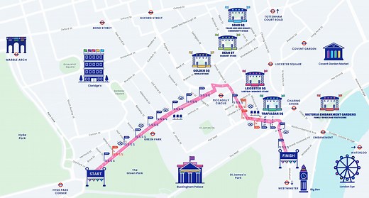 Pride in London has released the full parade route map for 2025