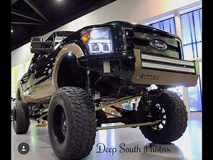 SEMA TRUCK16” lift f250 2” wheel spacers installed