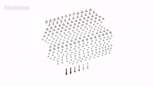 for iPhone 11 Complete Full Screws Set Replacement for iPhone11 with Bottom Color Pentalobe Screws with Tool 4 Screwdrivers for A2111 A2223 A2221