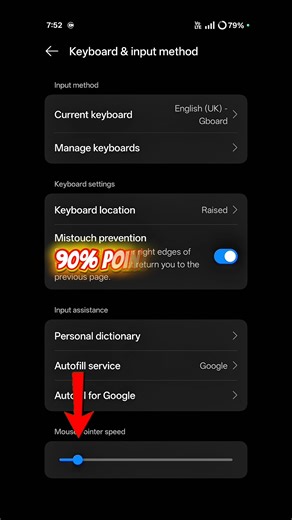 🤯free fire (Pointer Speed) setting | #freefire #shorts