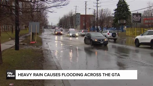 Heavy rain causes flooding across the GTA