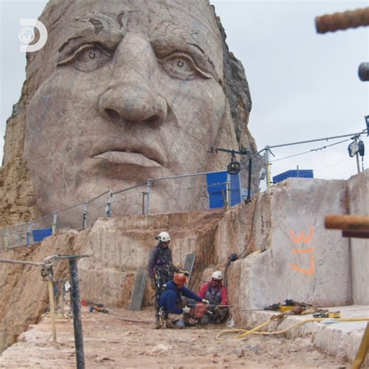 It’s the biggest stone monument in the world…and it’s not done yet, so Mike's lending a hand! 🪨✊ #DirtyJobs | Discovery Channel UK