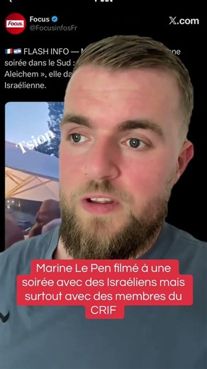 Marine Le Pen partying with certain discreet members of CRIF