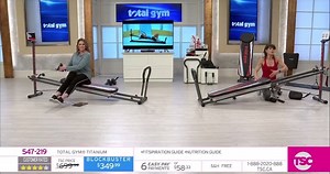 The Titanium Total Gym is today’s Blockbuster at Tsc.ca! That means for $349.99 free shipping you can bring the Total Gym into your home to get healthier, stronger and feel better! It’s never too late to get started. Join me and Dawn Chubai today at noon, 3, 5pm and midnight today to see all the great exercises you can do in the safety of your home. What’s your favourite way to train? Strength? Cardio? Pilates? No need to choose - you can train all ways on Total Gym. You get: Pilates toe bar & p