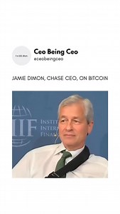 2.8K views · 3.6K reactions | Jamie Dimon is the CEO of America’s largest bank, JP Morgan Chase. Here is his view on the future of Bitcoin  Via:-@bigwealthcreation Follow (us) @ceobeingceo for more!! #Ceo1207#dropshipping #ecommerce #ecom #ecomtips #dropshippingtips #ecommercetips #onlinebusiness #onlinestore #shopifydropsh T01 | CEO Being CEO | Facebook