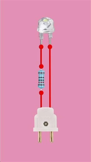 3V LED light Circuit #shortsfeed #shorts #electrical #electronics