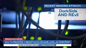 2.1K views · 40 reactions | The Justice Department says it is so concerned about the “growing threat” ransomware attacks pose that it will now handle digital extortion investigations the same way it handles terrorism cases. Jeff Pegues reports on the White House's new warning to businesses. | CBS Evening News | Facebook