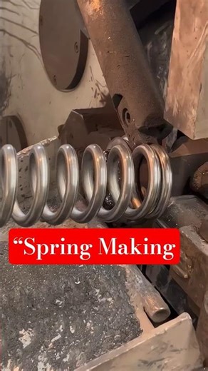 From Wire to Finished Spring 🔩➡️🌀 | Complete Compression Spring Process 🔥#shorts