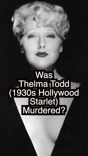 46 reactions · 3 comments | Was Thelma Todd murdered or was it an accident? Her death is still remains a mystery to so many even after all of these years. What do you know? What do you think? #TrueCrime #SilentMovieStar #ThelmaTodd | Deanna Falchook | Facebook