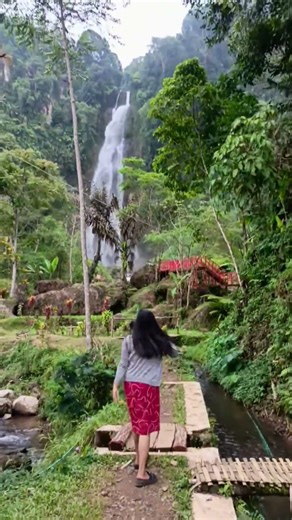 Hidden Waterfall Paradise in West Java 🌊✨ #Shorts
