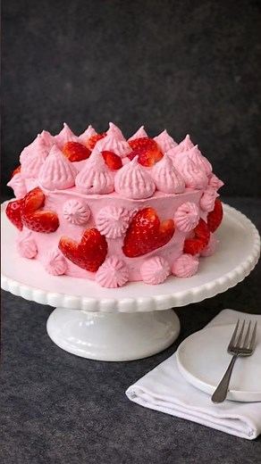 🍓Erdbeer- Herztorte - Rezept✅️ So überraschst du deine Liebsten👌😋
