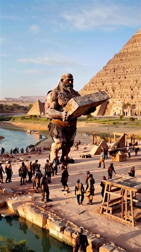 How the pyramids were made #alien #ai #giants #desert #pyramids #fyp #cadamitologia