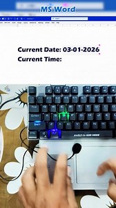 2.5M views · 25K reactions | Draw Today’s Date & Time in MS Word...