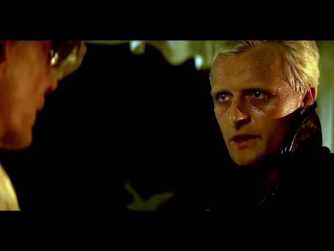 Blade Runner (1982) Roy Batty and Eldon Tyrell exchange.