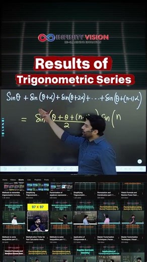 Results of Trigonometric Series | Master Trigonometry Manipulation #shorts #jeemains #maths #jee