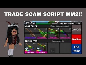 Murder Mystery 2 Script | Trade Scam, Godly dupe and many more features‼️
