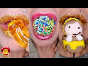 30 Minutes For Sleep Relax Study Satisfying ASMR Eating Emoji Food Challenge Compilation Mukbang 먹방