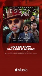 9K views · 668 reactions | Have you been enjoying the “Lessons (Remix)? Tell ‘em Uncle Perm sent ya… Click link in bio to purchase or stream on @applemusic #LessonsRemix #ErroLessons #EricRoberson #AnthonyHamilton #RaheemDeVaughn #KevinRoss | Eric Roberson | Facebook