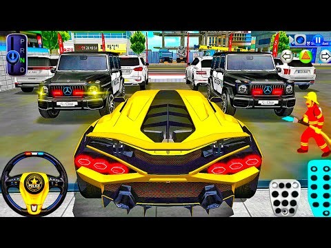 New Golden Lamborghini For Parking - 3D Driving Class 2026 - Best Android iOS Gameplay