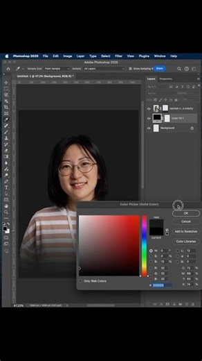Easy way to create a Gradient Layer Mask in Photoshop #short #tutorial