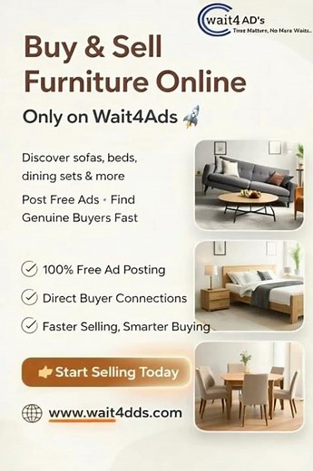 Sell Furniture Online Fast | Best Deals on Sofa, Bed, Dining & Office Furniture 🪑