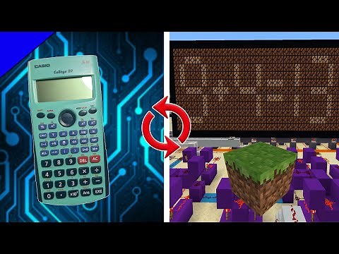 Comment fonctionne une calculatrice ? (expliqué avec Minecraft)