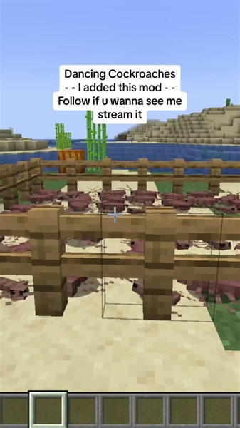 Dancing Cockroaches in Modded Minecraft Gameplay