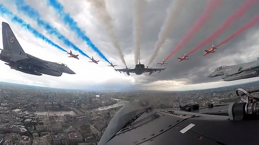POV: You're flying next to a Red Arrow on VE Day