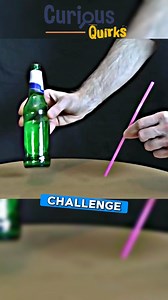 Bottle & Straw Challenge #challenge #viralreelschallenge #Amazing #trendingreels #reelsviral | Curious Quirks