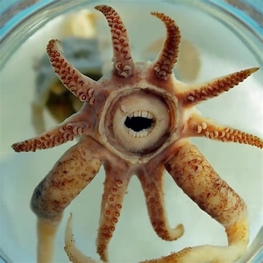 Promachoteuthis sulcus is a unique deep-sea squid that has gained attention due to its unusual appearance, particularly its "human-like" teeth. | Daniel Arenson, Sci-Fi & Fantasy Author