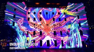 7.2K views · 290 reactions | Crowd favourite Customs House is back in 2019 with ‘Under the Harbour.  Created by Spinifex Group, the facade of this historic building is transformed into an underwater wonderland filled with neon sea creatures and oddities.  #vividsydney #CircularQuay Lights on 6pm - 11pm nightly, 24 May - 15 June.  Artist Impression by Spinifex Group | Vivid Sydney | Facebook