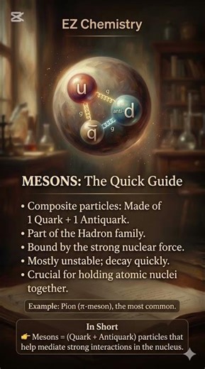 Mesons, what are mesons #chemistryshorts #healthy #youtubeshorts #chemistry #science #education