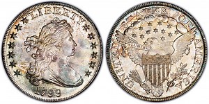 1799 $1 (Regular Strike) Draped Bust Dollar - PCGS CoinFacts