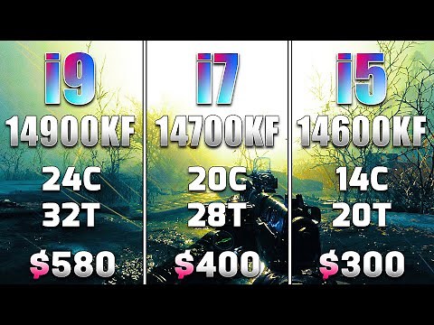 Core i9 14900KF vs i7 14700KF vs i5 14600KF | PC Gameplay Tested