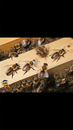 🐝 Watch the fascinating movement of honey bees inside the beehive!