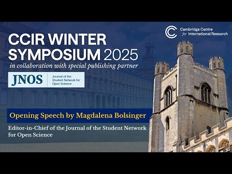 CCIR Winter Symposium 2025 Opening Speech | Magdalena, Editor-in-Chief of JNOS