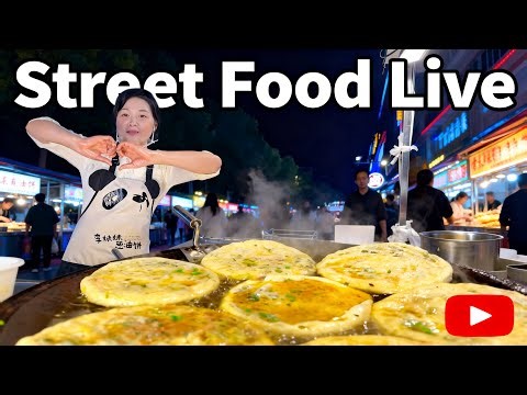 🔴 LIVE! STREET FOOD🔥街頭美食：蔥油餅🍳[길거리음식/屋台グルメ]