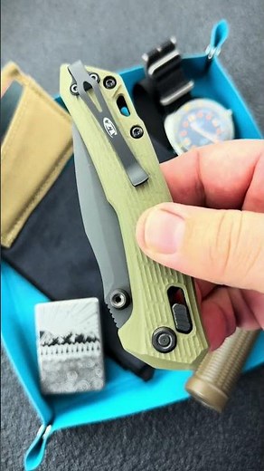 ZT 0203 - Black M4 & Green G10 DuraLock - Available at GPKNIVES.com! #ZeroTolerance