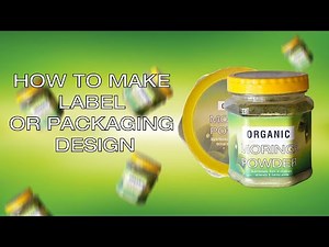How to make label or packaging design | illustrator | Moringa Powder | Printing & Designing | Label