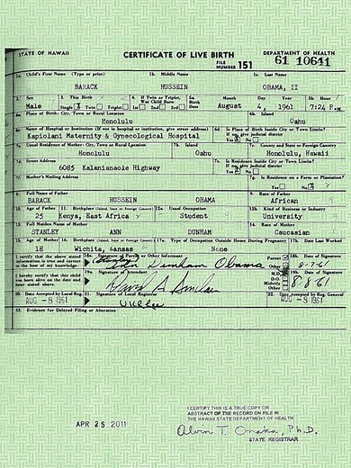 Barack Obama birth certificate statement – live coverage